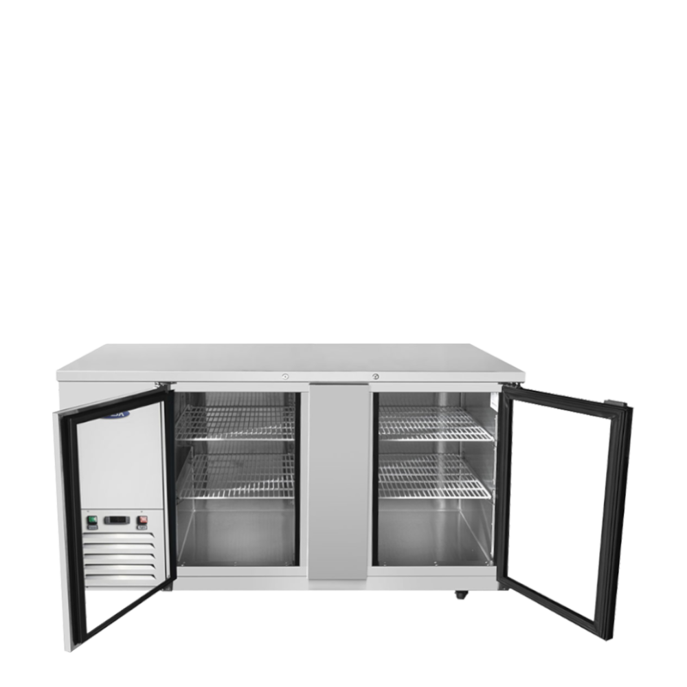 Atosa - SBB69GGRAUS1 - 69″ Shallow Depth Back Bar Cooler with Glass Doors