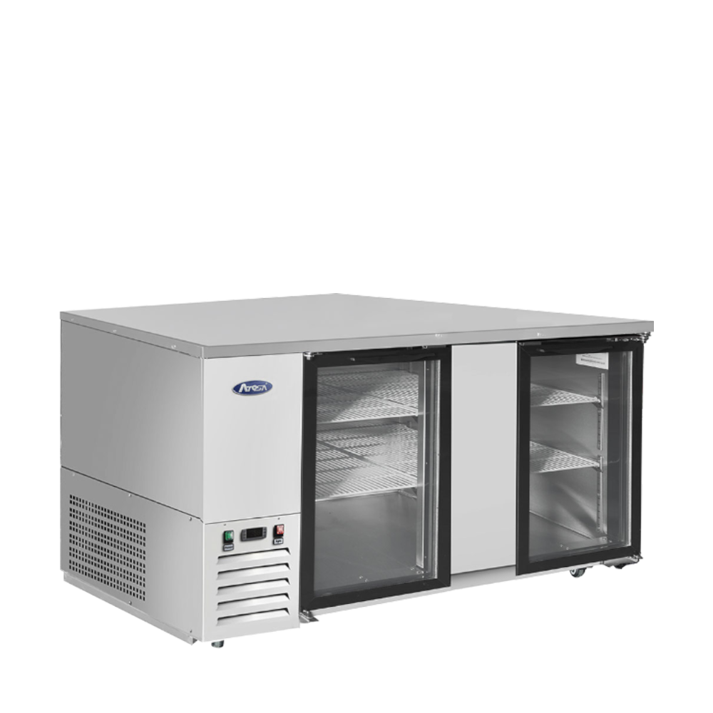 Atosa - SBB69GGRAUS1 - 69″ Shallow Depth Back Bar Cooler with Glass Doors