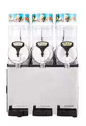 Icetro - SSM-420 Triple 3.2 Gal. Transparent Bowls Slush Machine / Frozen Beverage Dispenser - 115V 1350W