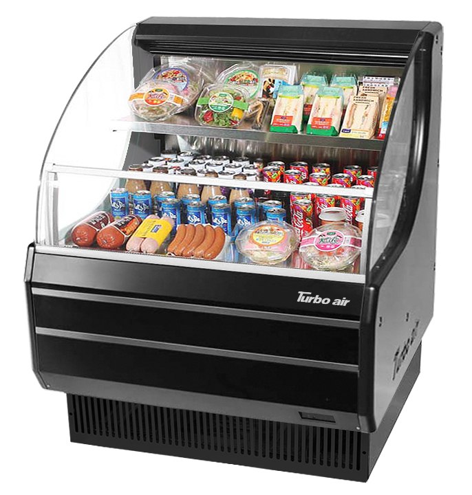Turbo Air TOM-30LW(B)-N TO Series Horizontal Open Display Merchandiser