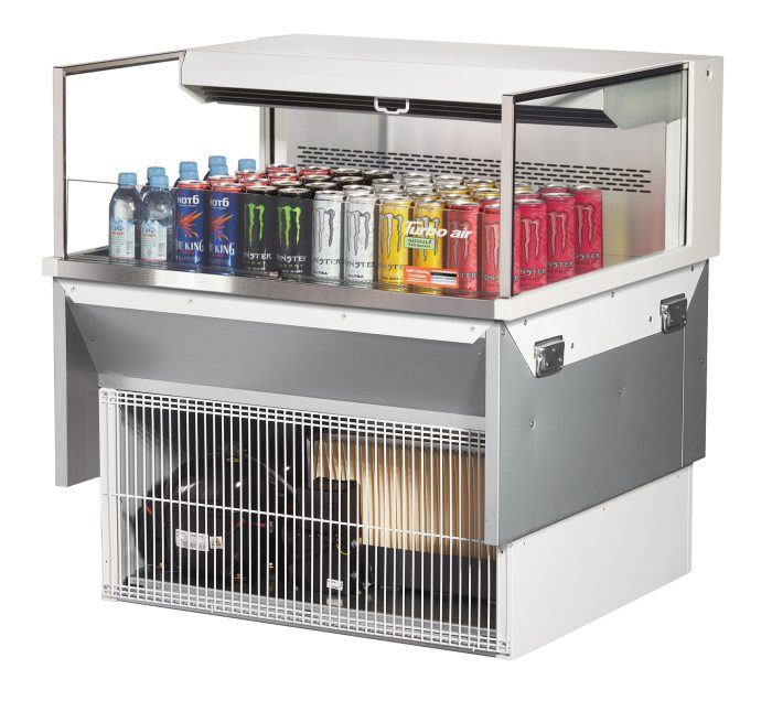 Turbo Air TOM-36L-UF-W(B)-1SI-N TO Series Drop-In Horizontal Open Display Case
