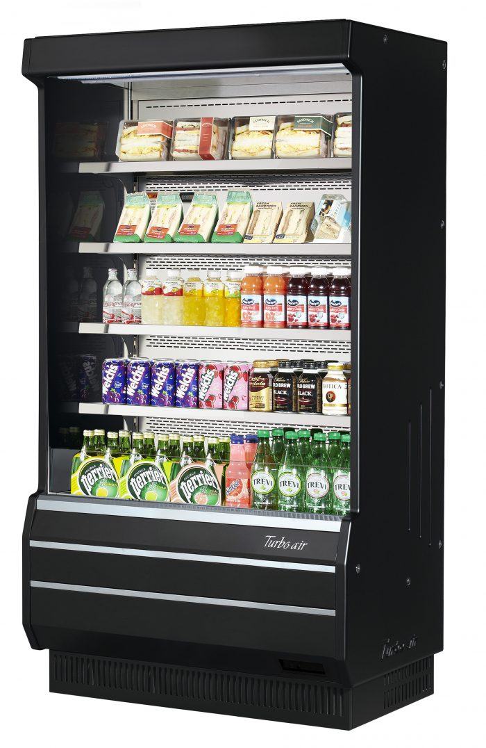 Turbo Air TOM-40B-SP(-A)-N TO Series 39.00'' Air Curtain Open Display Merchandiser