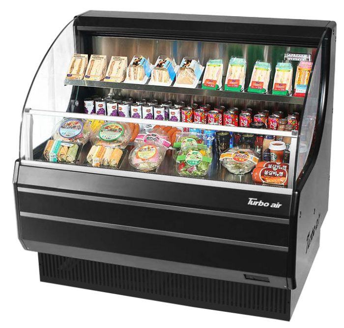 Turbo Air TOM-40LW(B)-N TO Series Horizontal Open Display Merchandiser