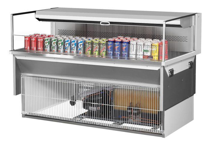 Turbo Air TOM-60L-UF-W(B)-1SI-N TO Series Drop-In Horizontal Open Display Case