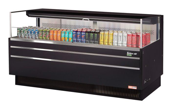 Turbo Air TOM-72L-UF-W(B)-1S-N TO Series 70.75'' Air Curtain Open Display Merchandiser