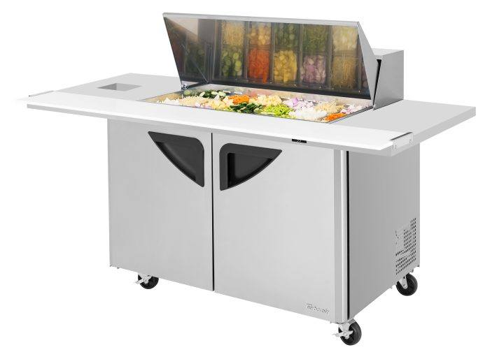 Turbo Air TST-48SD-18-E-SVC-N TS Series 72" Mega Top Refrigerated Sandwich/Salad Prep Table