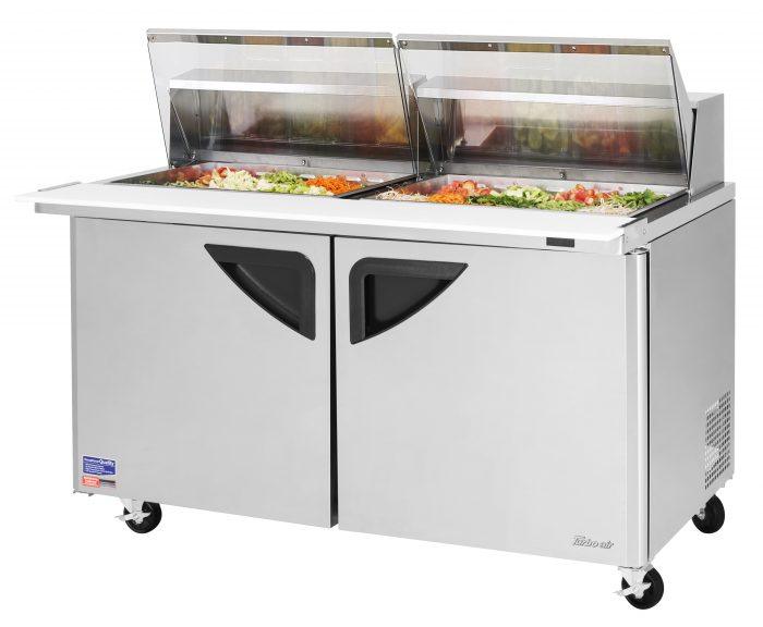 Turbo Air TST-60SD-24-N-CL TS Series 60 1/4" Sandwich/Salad Prep Table w/ Refrigerated Base, 115v