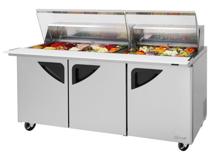 Turbo Air TST-72SD-30-N-CL TS Series 72 5/8" Sandwich/Salad Prep Table w/ Refrigerated Base, 115v