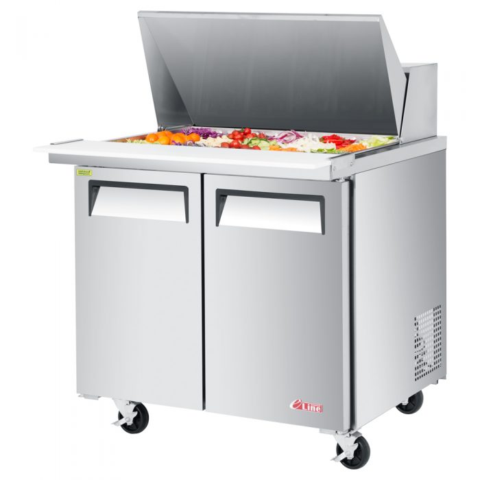 Turbo Air EST-36-15-N6-V ES Series 36" Two Section Mega Top Sandwich Prep Table