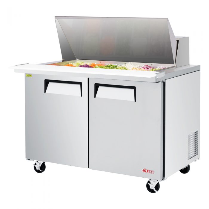 Turbo Air EST-48-18-N-V ES Series 48" Two Section Mega Top Sandwich Prep Table