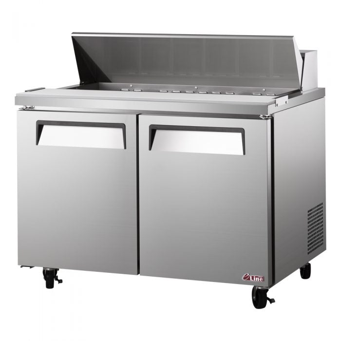 Turbo Air EST-60-N ES Series 60 1/4" 2 Door Refrigerated Sandwich Prep Table