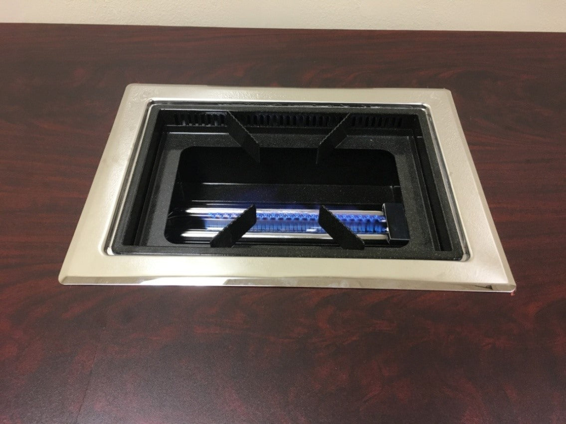 JSDR-400 Square Downdraft Grill/Roaster - Full Set (Burner + Table)