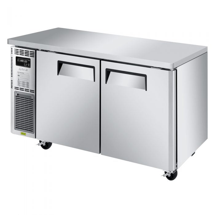 Turbo Air JUR-60S-N6 J Series 60" Narrow Depth Solid Door Undercounter Refrigerator with Side Mounted Compressor