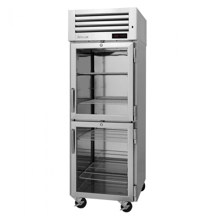Turbo Air PRO-26-2H-GS-PT PR Series Full Height Pass Thru Mobile Heated Cabinet w/ (3) Shelves, 208v/1ph