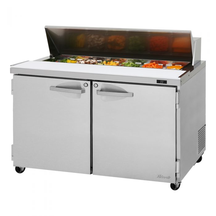 Turbo Air PST-48-N PS Series 48 1/4" Sandwich/Salad Prep Table w/ Refrigerated Base, 115v