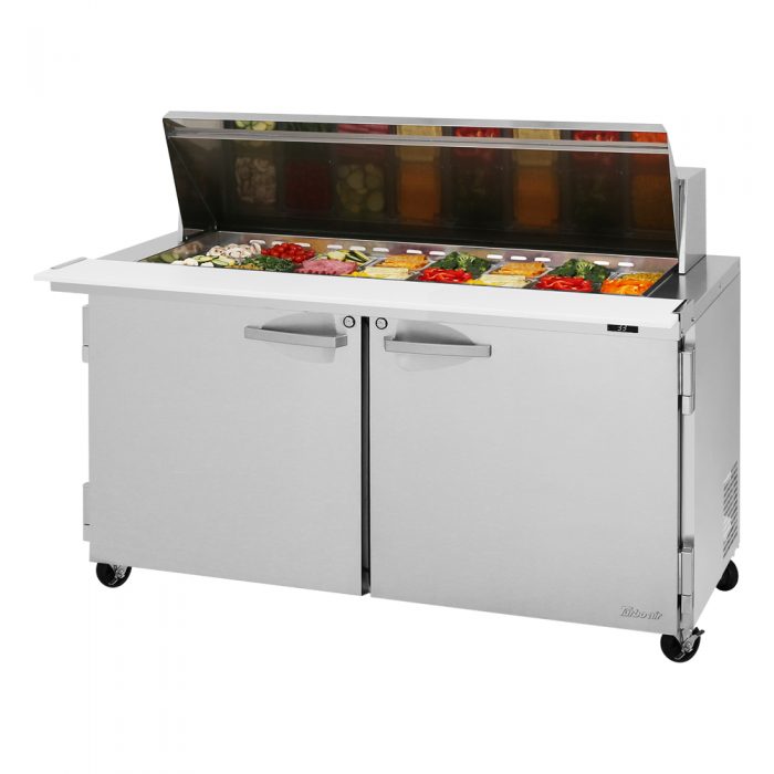 Turbo Air PST-60-24-N PS Series 60 1/4" Sandwich/Salad Prep Table w/ Refrigerated Base, 115v