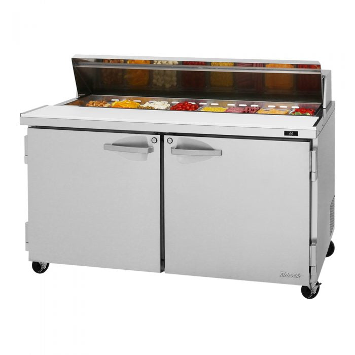 Turbo Air PST-60-N PS Series 60 1/4" Sandwich/Salad Prep Table w/ Refrigerated Base, 115v