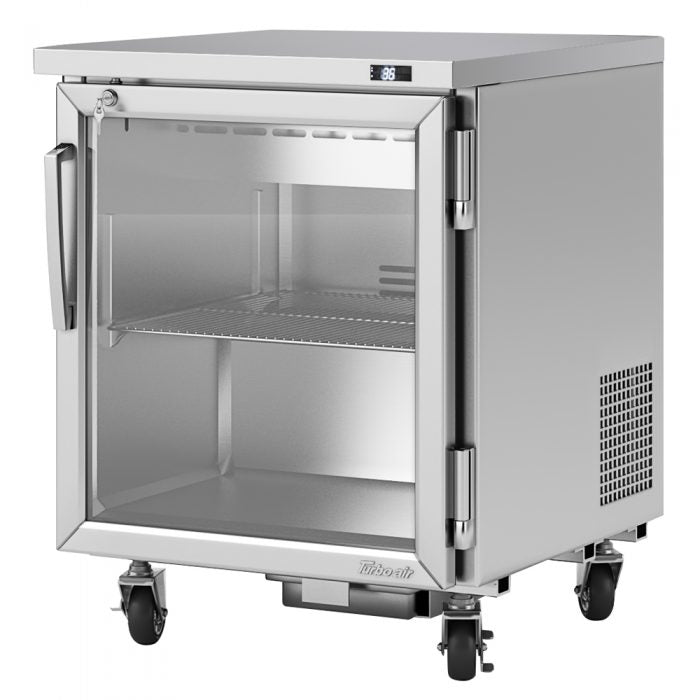 Turbo Air PUR-28-G-N PU Series 27 1/2″ W Undercounter Refrigerator w/ (1) Section & (1) Door, 115v
