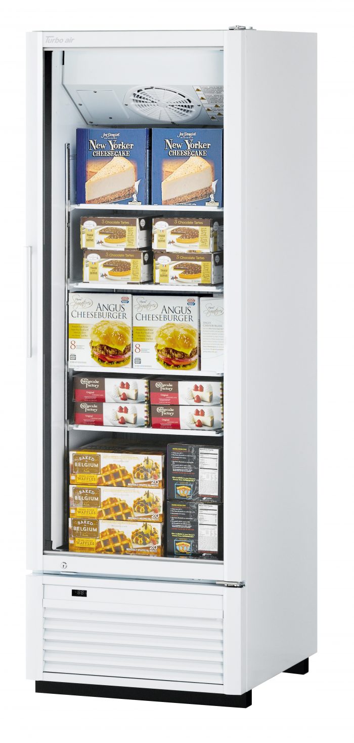 Turbo Air TGF-23SDH-N TG Series 27'' 17.94 cu. ft. 1 Section Glass Door Merchandiser Freezer