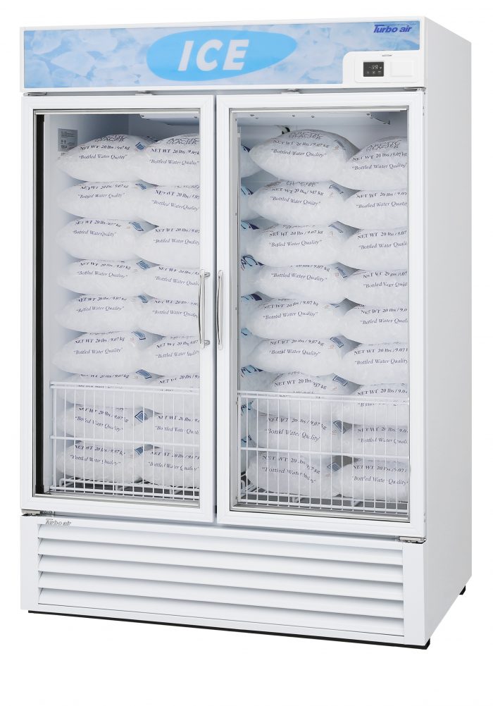 Turbo Air TGIM-49W-N TG Series 55" White Glass Door Ice Merchandiser
