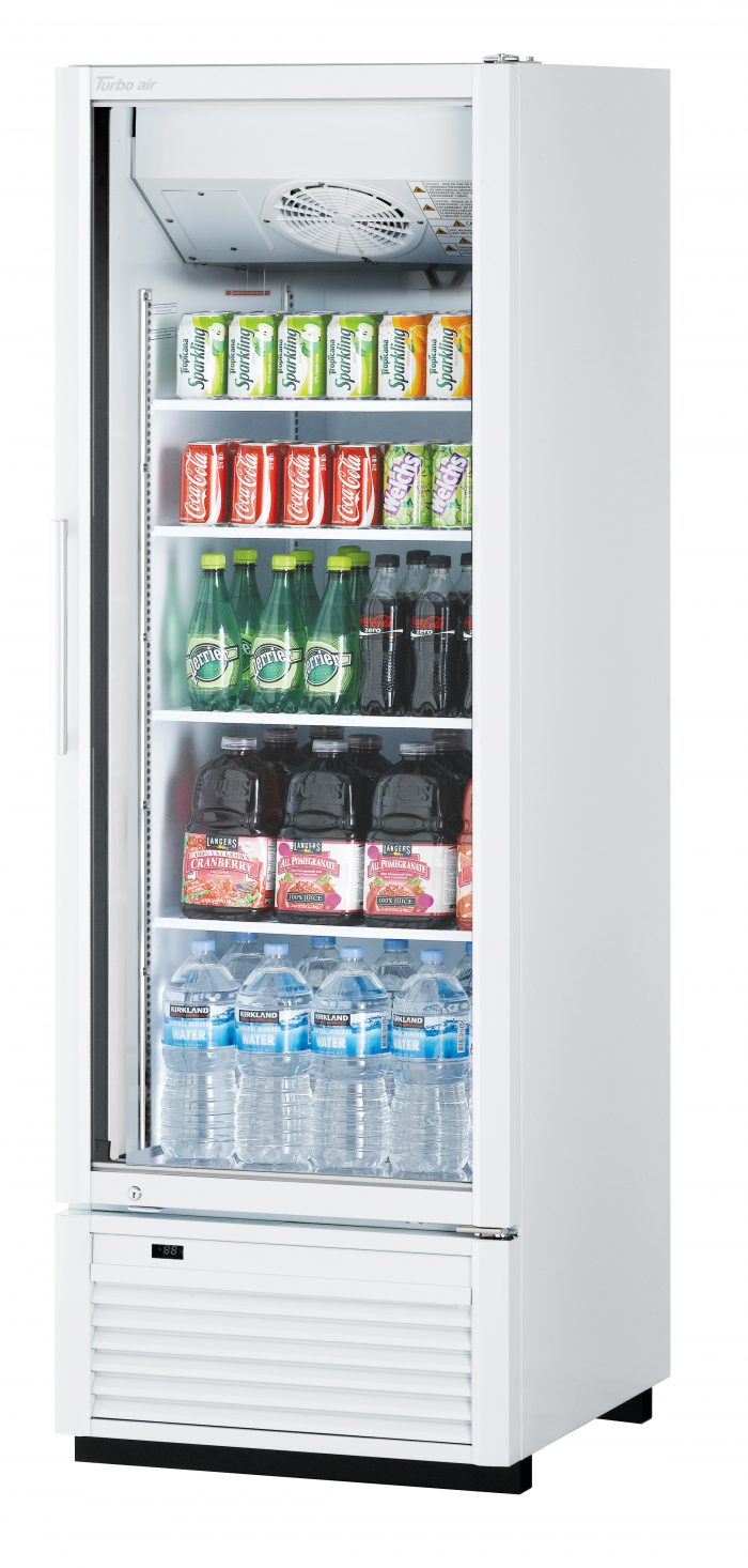 Turbo Air TGM-23SDH-N6 TG Series 27" Black Refrigerated Glass Door Merchandiser
