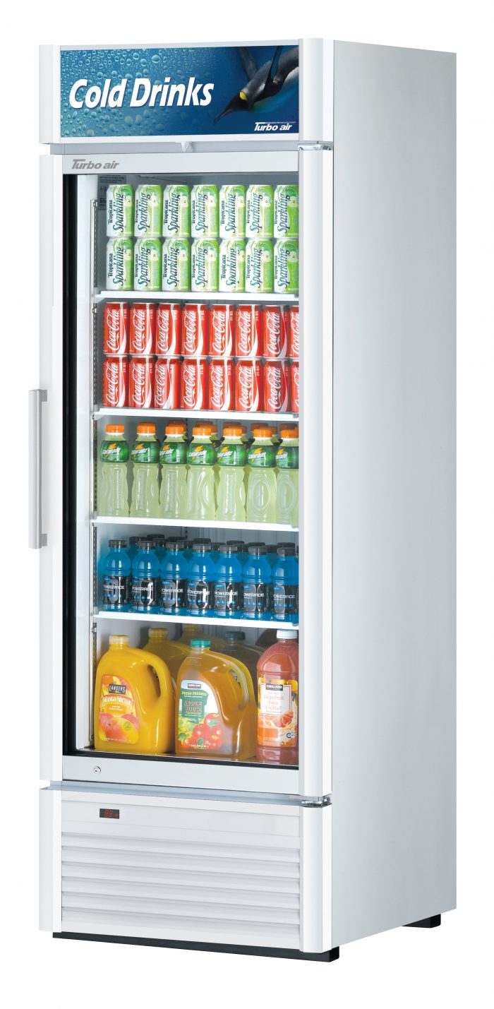 Turbo Air TGM-23SD-N6 TG Series Super Deluxe Series 27" Single Glass Door Refrigerated Merchandiser