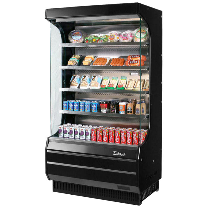 Turbo Air TOM-40W(B)-N TO Series 39.00'' Air Curtain Open Display Merchandiser