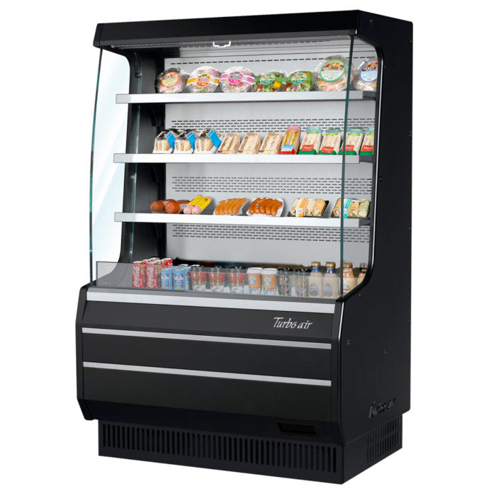 Turbo Air TOM-40MW(B)-N TO Series 39.13'' Air Curtain Open Display Merchandiser