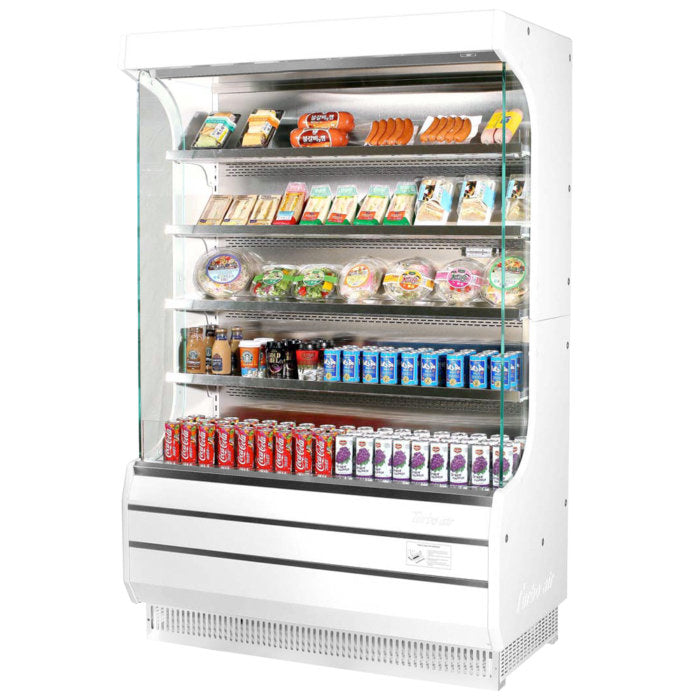 Turbo Air TOM-50W(B)-N TO Series 50.88'' Air Curtain Open Display Merchandiser