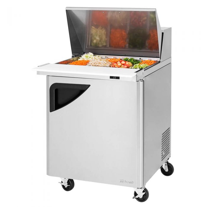 Turbo Air TST-28SD-12-N TS Series 28" 1 Door Mega Top Refrigerated Sandwich Prep Table