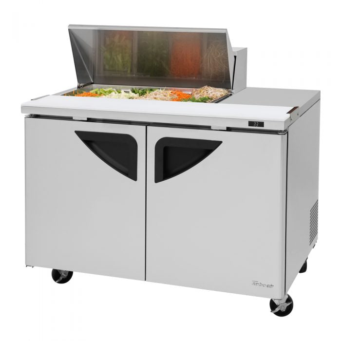 Turbo Air TST-48SD-08S-N TS Series 48 1/4" Sandwich/Salad Prep Table w/ Refrigerated Base, 115v