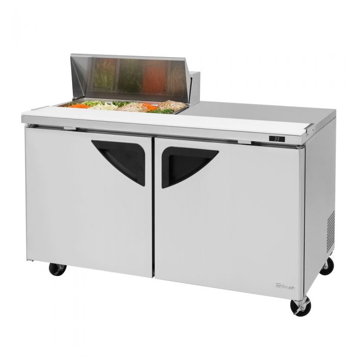 Turbo Air TST-60SD-08S-N TS Series 60 1/4" Sandwich/Salad Prep Table w/ Refrigerated Base, 115v
