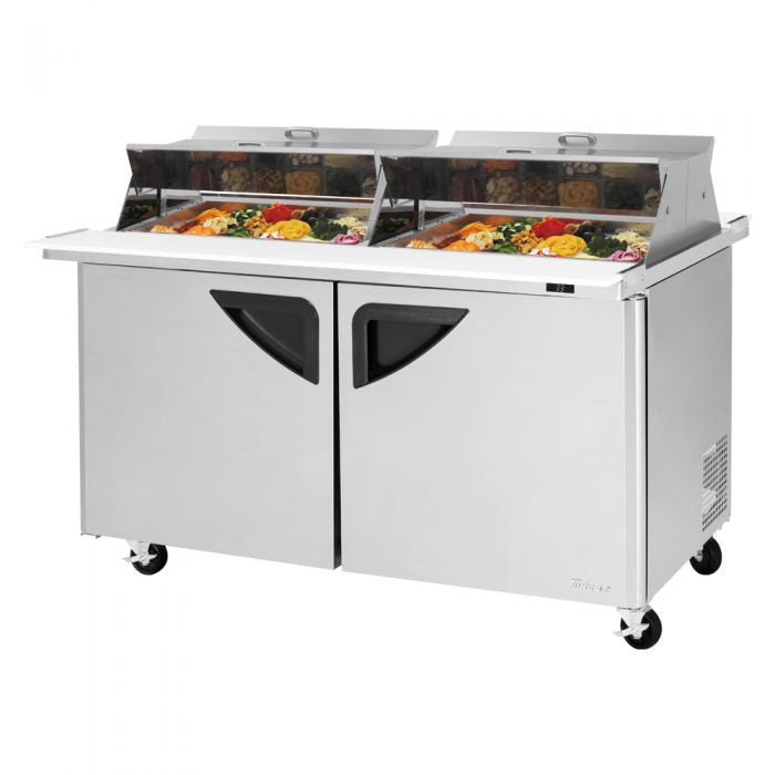 Turbo Air TST-60SD-24-N-DS TS Series 60 1/4" Sandwich/Salad Prep Table w/ Refrigerated Base, 115v
