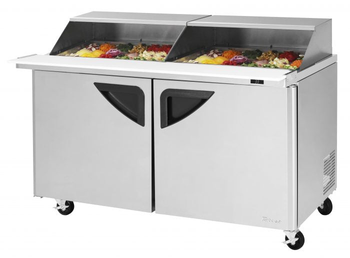 Turbo Air TST-60SD-24-N-SL TS Series 60 1/4" Sandwich/Salad Prep Table w/ Refrigerated Base, 115v