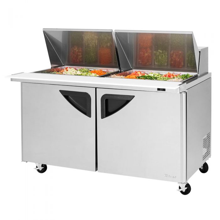 Turbo Air TST-60SD-24-N TS Series 60 1/4" Sandwich/Salad Prep Table w/ Refrigerated Base, 115v