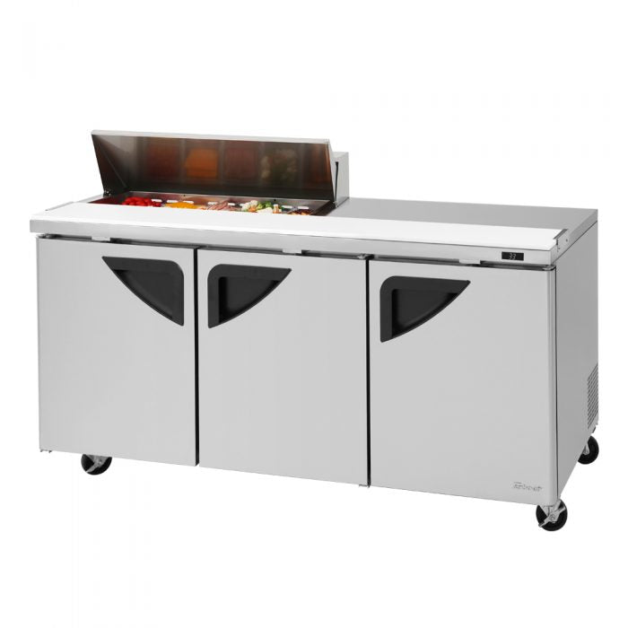 Turbo Air TST-72SD-10S-N TS Series 72 5/8" Sandwich/Salad Prep Table w/ Refrigerated Base, 115v
