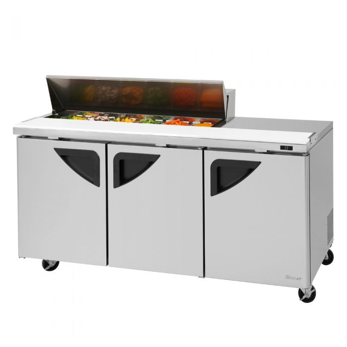 Turbo Air TST-72SD-12S-N TS Series 72 5/8" Sandwich/Salad Prep Table w/ Refrigerated Base, 115v