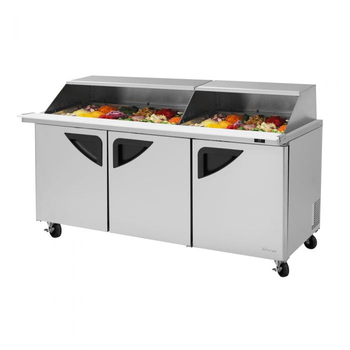 Turbo Air TST-72SD-30-N-SL TS Series 72 5/8" Sandwich/Salad Prep Table w/ Refrigerated Base, 115v