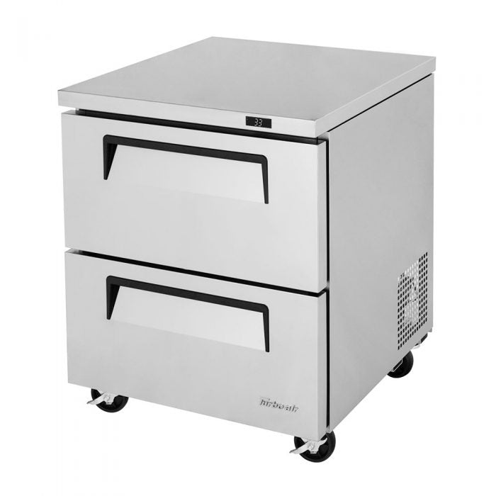 Turbo Air TUR-28SD-D2-N TU Series Super Deluxe 28" Undercounter Refrigerator with Two Drawers