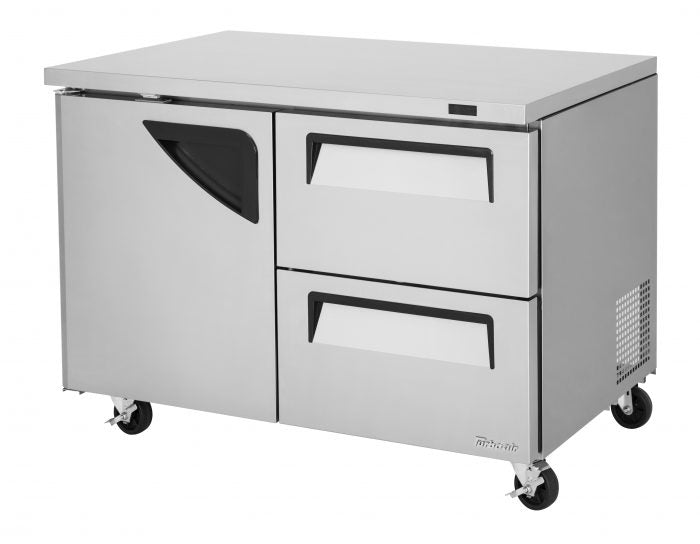 Turbo Air TUF-48SD-D2-N TU Series Super Deluxe 48" Undercounter Freezer with One Door and Two Drawers