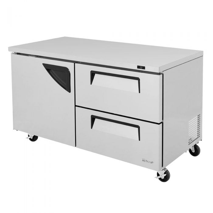Turbo Air TUR-60SD-D2-N TU Series Super Deluxe 60" Undercounter Refrigerator with Two Drawers