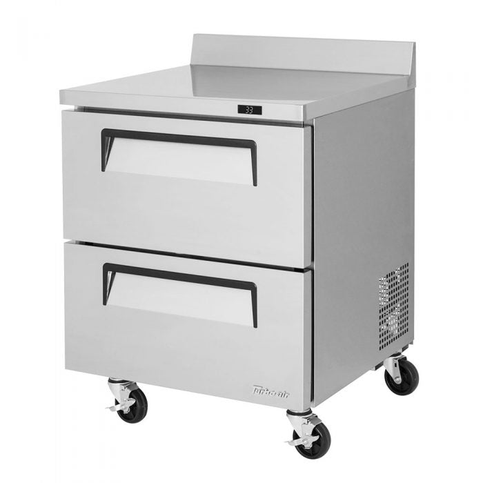 Turbo Air TWR-28SD-D2-N TW Series Super Deluxe 27" Worktop Refrigerator with Two Drawers