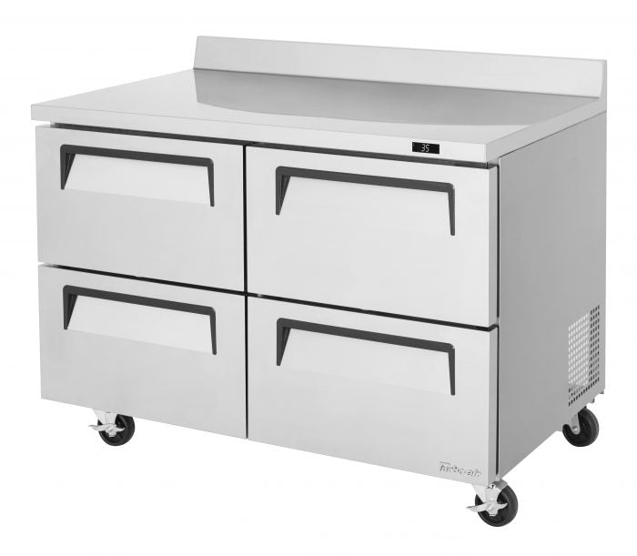 Turbo Air TWF-48SD-D4-N TW Series Super Deluxe 48" Worktop Freezer with Four Drawers