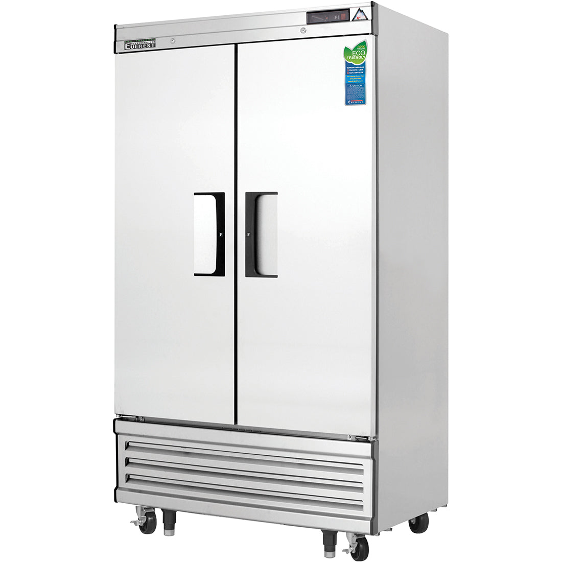 Everest EB Series-EBNF2 Two Section Solid Door Upright Reach-In Freezer - 33 Cu. Ft.