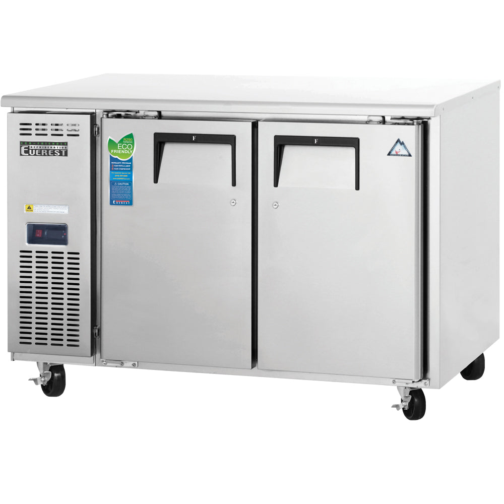 Everest ET Series-ETF2-24 One Section Side Mount Compact Undercounter Freezer - 6 Cu. Ft.