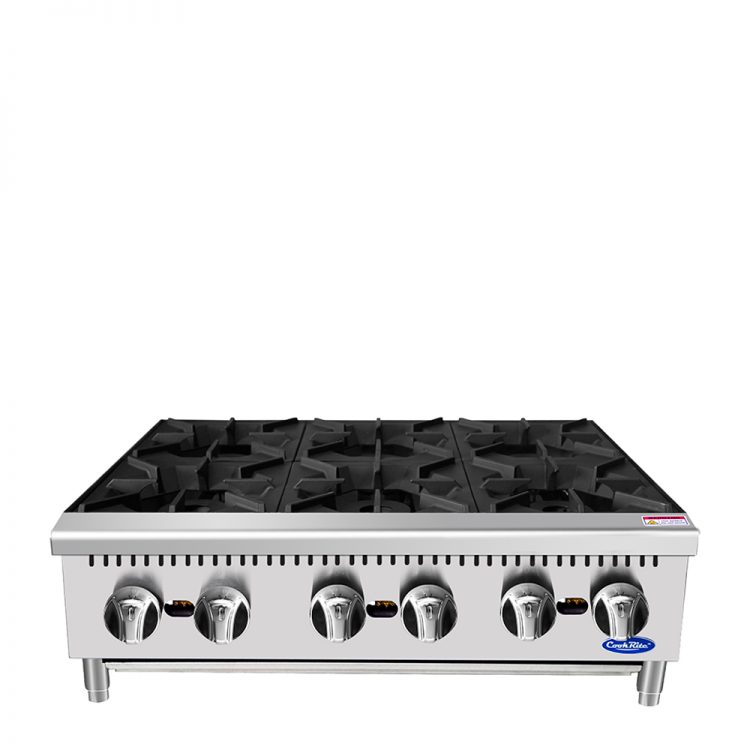 Atosa Cookrite - ACHP-6 - 36″ Six (6) Burner Hot Plate