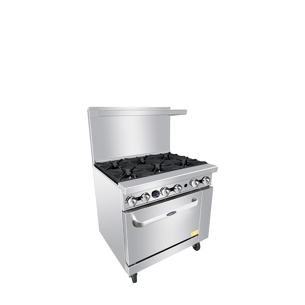 Atosa Cookrite - AGR-6B - 36″ Gas Range with Six (6) Open Burners