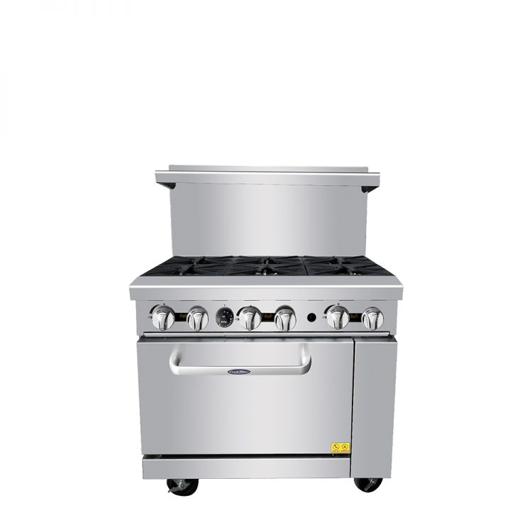 Atosa Cookrite - AGR-6B - 36″ Gas Range with Six (6) Open Burners