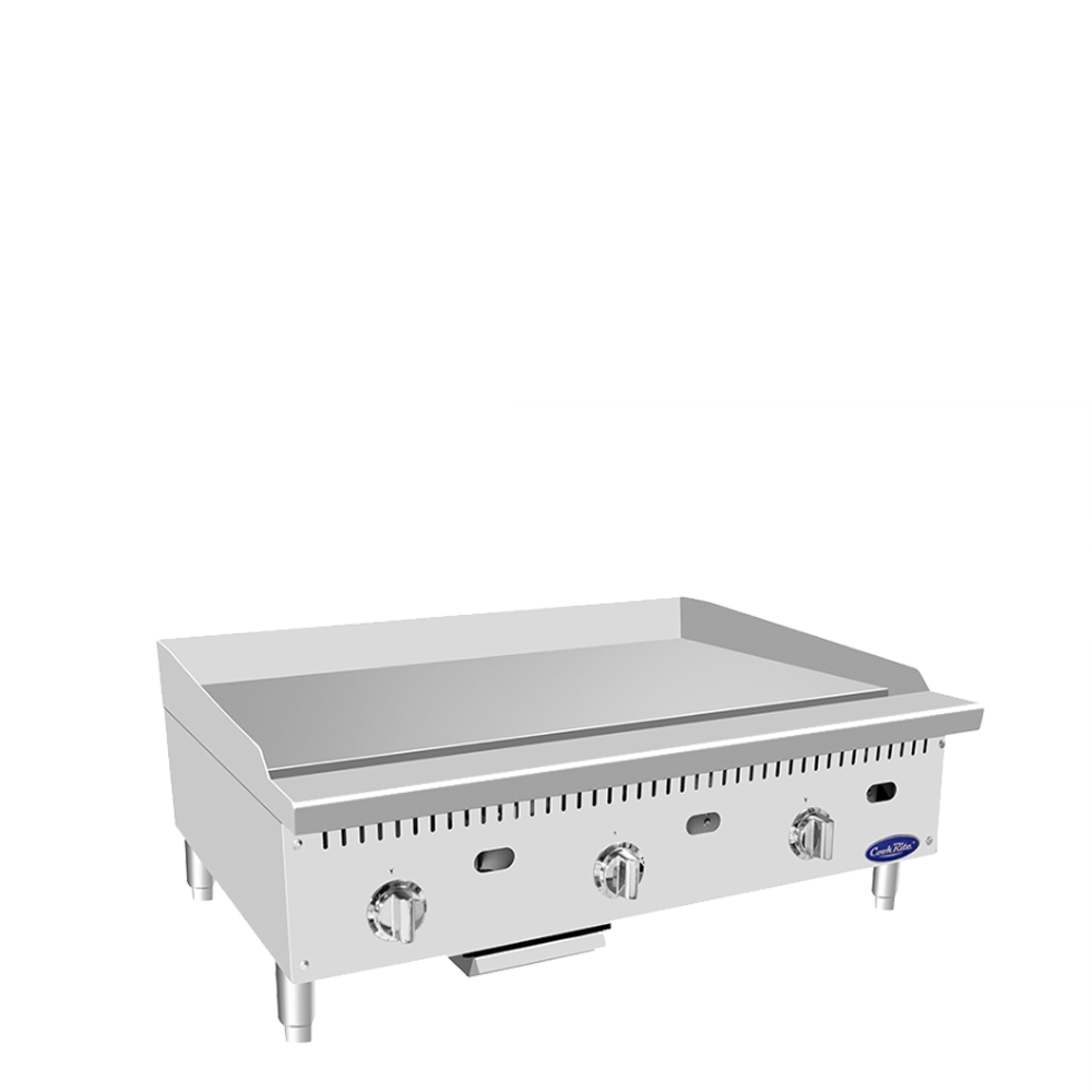 Atosa Cookrite - ATTG-36 - 36″ Thermostatic Griddle with 1′ Griddle Pl