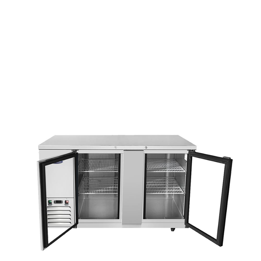 Atosa - MBB69GGR - 69″ Back Bar Cooler with Glass Doors Atosa - MBB69GGR - 69″ Back Bar Cooler with Glass Doors
